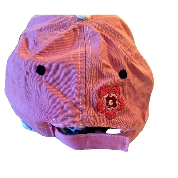 Tweety Hat Cap Strap Back Pink Looney Tunes Embroidered Cartoon Flower Womens - Picture 3 of 7